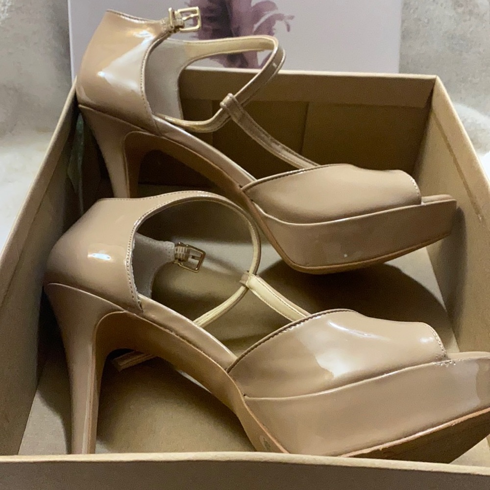 Beige High Heels